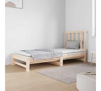Teenpull Sofá Cama extraíble de Madera Maciza de Pino para Dormitorio y salón con Estructura Estable y diseño rústico, fácil de Montar y Ideal para Invitados en Espacios reducidos