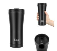 Teesa Taza térmica de viaje (500 ml), color negro