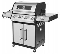 Teesa TSA0250 Barbacoa de gas BBQ 5006 MASTER, 5 quemadores, 14 kW, y plateado