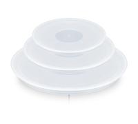Tefal 3 Tapas Plástico Ingenio - 16/18/20 cm, aptas para nevera, cierre hermético, anti-derrames, compatible con gama, aptas para Lavavajillas, L98490