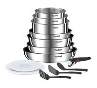 Tefal Batería De Cocina 13 Piezas, Inducción, Acero Inoxidable, Revest