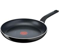 Tefal C27204, redonda, sartén multiusos, negra, con revestimiento de titanio, con indicador de temperatura, de cerámica, apta para gas y halogenos