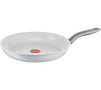 Tefal Ceramic C White Induction C90806, sartén redonda, de uso universal, color blanco, con revestimiento cerámico, apta para cocinas de inducción, temperatura máxima de 175 °C, material: cerámica y a