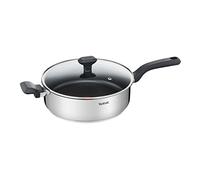 Tefal Comfort MAX - Cacerola (con Tapa, Acero Inoxidable), Plata, 26 cm