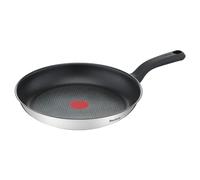 Tefal Comfort Max - Sartén de 26 cm, Apto inducción, antiadherente, revestimiento titanio, Thermo-signal,apto lavavajillas y horno, acero inoxidable