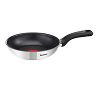 Tefal Comfort Max - Sartén de 20 cm, acero inoxidable de, indicador de temperatura Thermo-Spot, revestimiento antiadherente, inducción