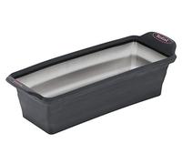 Tefal Crispybake J4170414 Molde Pastel 24 cm, Forma Rectangular Desmontable y con Gran Fondo, Revestimiento Antiadherente, fácil desmonte, de Acero al Carbono, con Grosor 3/10, Steel