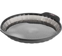 Tefal Crispybake, molde para tartas, redondo, superficie con relieves, gris, silicona, 280 mm