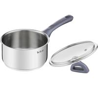 Tefal Daily Cook - Cazo de 18 cm + Tapa, Apto inducción, sin antiadherente, capacidad de 2,1L, base reforzada, apto lavavajillas y horno, acero inoxidable