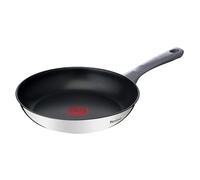 Tefal G7130414, redonda, sartén para castañas, acero inoxidable, revestimiento de titanio, 175 °C, indicador de temperatura