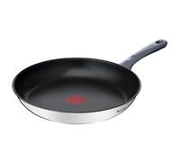 Tefal Daily Cook - Sartén de 30 cm, Apto inducción, antiadherente, revestimiento titanio, Thermo-signal, apto lavavajillas y horno, acero inoxidable