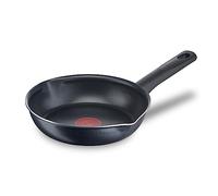 Tefal Day By Day On Sartén 20 cm con antiadherente de titanio, picos vertedores, Thermo-Signal, base difusora, forma profunda, apta para gas, vitrocerámica y eléctricas, no apto inducción