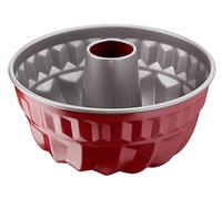 Tefal Delibake J1640214 Molde de repostería 22 cm, forma redonda y con gran fondo, revestimiento antiadherente, fácil desmonte, de acero al carbono, con grosor 3/10, Steel, rojo