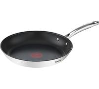 Tefal DUETTO+ G7320734, redonda, sartén multifunción, color negro, acero inoxidable, revestimiento de titanio, 250 °C, acero inoxidable