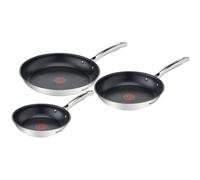 Tefal Duetto+ G732S3 Set de 3 Sartenes de Acero Inoxidable (20, 24 y 28 cm) inevitablemente profesional