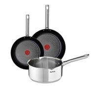 Tefal Duetto - Juego de 3 piezas, Acero inoxidable
