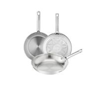 Tefal Duetto On, Set de 3 piezas, Sartenes 20/24/28 cm, Acero Inoxidable, Mango Fijo