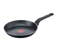 Tefal Sartén Easy Cook & Clean B55502 20 cm antiadherente, señal térmica, base estable, negra