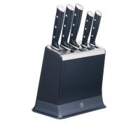 Tefal EverSharp Pro, Set de 5 Cuchillos Autoafilables + Bloque, Afilador integrado, Afilado duradero