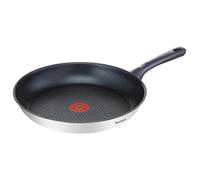 Tefal G7130414, redonda, sartén para castañas, acero inoxidable, revestimiento de titanio, 175 °C, indicador de temperatura