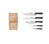 Tefal Bloque de 5 cuchillos Ice Force – Pan 20 cm, Chef 20 cm, Santo