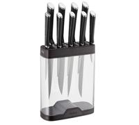 Tefal Ingenio, Bloque para cuchillos, Capacidad 9 cuchillos, Afilador Integrado, Transparente