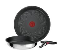 Tefal Ingenio Comfort Max - Juego de 2 Sartenes, Acero inoxidable