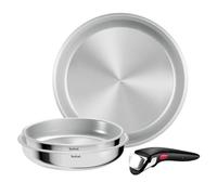 Tefal Ingenio Comfort Max - Juego de 3 Sartenes, Sin antiadherente