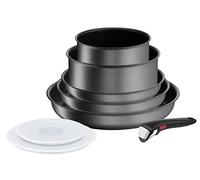 Tefal Ingenio Daily Chef On - Batería de cocina (8 p, apilable, duradera, resistente, fácil de limpiar, revestimiento antiadherente, cocina sana, utensilio seguro, fabricado en Francia, Induction L7619202)