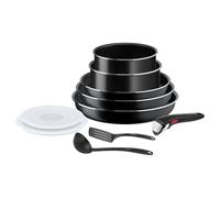 Tefal Ingenio Easy On - Juego de 3 Sartenes 22/24/26 cm + 2 Cazos 16/18 cm + Mango extraíble + 4 Accesorios, No apto inducción, antiadherentes, apto lavavajillas y horno