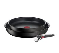 Tefal Ingenio Eco Resist On - Juego de 2 Sartenes, Aluminio