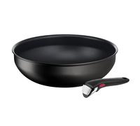 Tefal Ingenio Eco Resist On Wok 26 cm + Mango extraíble - Revestimiento antiadherente,indicador de temperatura, cocina saludable, utensilios de cocina, apto para inducción