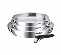 Tefal - Juego de 3 sartenes Ingenio Emotion 22/24/28 cm, mango extraíble, acero inoxidable