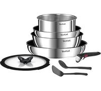 Tefal Juego cocina Ingenio Emotion 2 sartenes 22/28 cm, cazo 18 cm, guisera 24 cm, mango extraíble