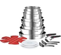 Tefal Juego Ingenio Emotion – apto inducción – 3 sartenes, 3 cazos, guisera, wok y 12 accesorios