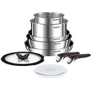 Tefal Juego de ollas y sartenes Ingenio Emotion L897SA74 – Acero inoxidable aptas inducción 10 uds