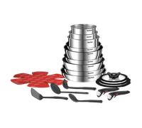 Tefal Ingenio Emotion, Set de cocina de 22 piezas, Mango extraíble, Apilable, Sartenes con Revestimiento Antiadherente, Acero Inoxidable
