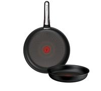 Tefal Ingenio Excellence+, Set de 3 piezas, Sartenes 24/28 cm, Mango extraíble, Apilable, Antiadherente, Inducción, Compatible