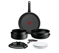 Tefal Ingenio Expertise Set de 12 piezas: Sartén 26/28 cm + Cacerola 20 cm + Wok 26 cm + Sartén para saltear 24 cm + Accesorios, Apilable, Revestimiento antiadherente, Inducción