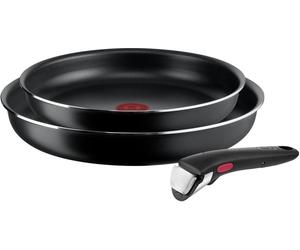 Tefal Ingenio L15490, color negro, aluminio, revestimiento de titanio, color negro, indicador de temperatura, desmontable