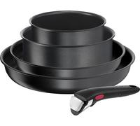 Tefal Ingenio L7629102, redonda, sartén multifunción, color , revestimiento de titanio, aluminio, con indicador de temperatura