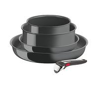 Tefal Ingenio Lot de 5 p, Poeles + Casseroles + Poignée, Induction, Revetement céramique antiadhésif, Fabriquée en France L2