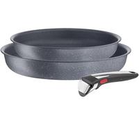 Tefal Ingenio Natural On - Juego de 2 Sartenes, Aluminio