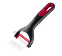 Tefal Ingenio+ Pelador en Y, Cuchilla giratoria, Acero inoxidable, Funda protectora, Apto para lavavajillas, Negro y rojo