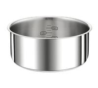 Tefal Ingenio Preference, Cazo de 22 cm, Sin revestimiento, Inducción, Acero Inoxidable