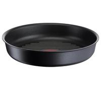 Tefal Sartén grill Ingenio L8584004 26 cm, inducción, antiadherente, apilable, negro