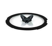 Tefal Ingenio - Tapa de cristal (16 cm, almacenamiento de ahorro de espacio, mango plegable, cocción más rápida, compatible con Ingenio, lavavajillas, alto rendimiento L9846102, transparente y negro