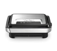 Tefal Parrilla de contacto y panini Inicio Compact GC270D10 – 2 en 1, 1000 W, inox/negro