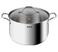 Tefal Intuition XL - Olla Grande (Acero Inoxidable, 26 cm, 6,5 L, inducción, 5 años de garantía, Acero Inoxidable 18/10, Primera Calidad, Talla XL, Asas Resistentes, Tapa de Cristal B8646304