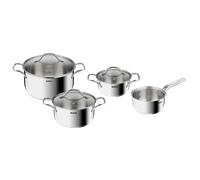 Tefal Intuition XL, Set de 7 piezas, 3 Ollas 16/20/24cm + 1 cazo 16cm + tapas, Acero Inoxidable, Apilable, Inducción